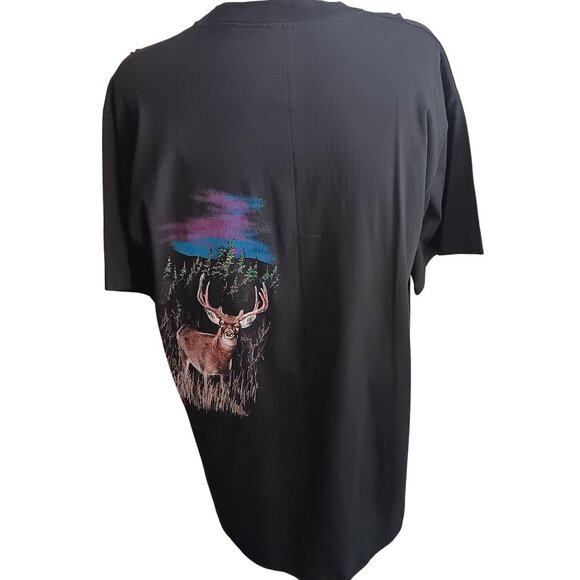 XL Vintage Single Stitch T-shirt 1994 Hazelwoods Deer NWOT NEW Deadstock Nature - Picture 8 of 9